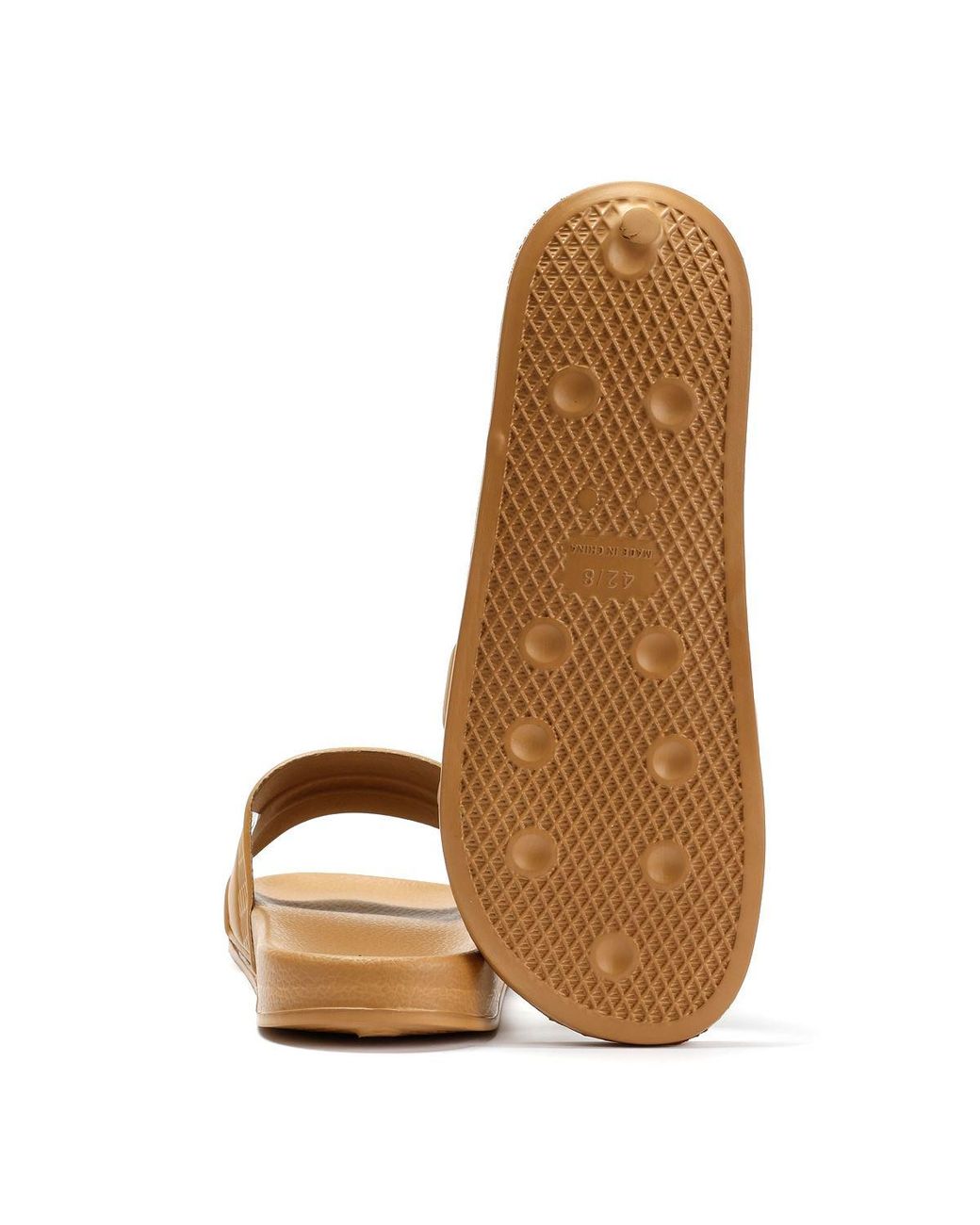Original Penguin Brown Paradise Sand Slides for men