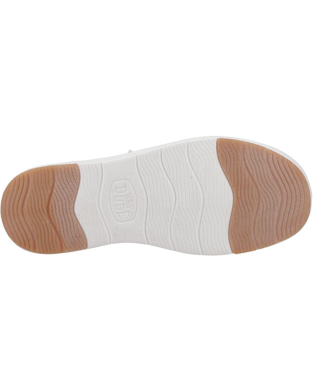 HeyDude White Wendy Nova Shimmer Synthetic Snow Moccasins Shoes