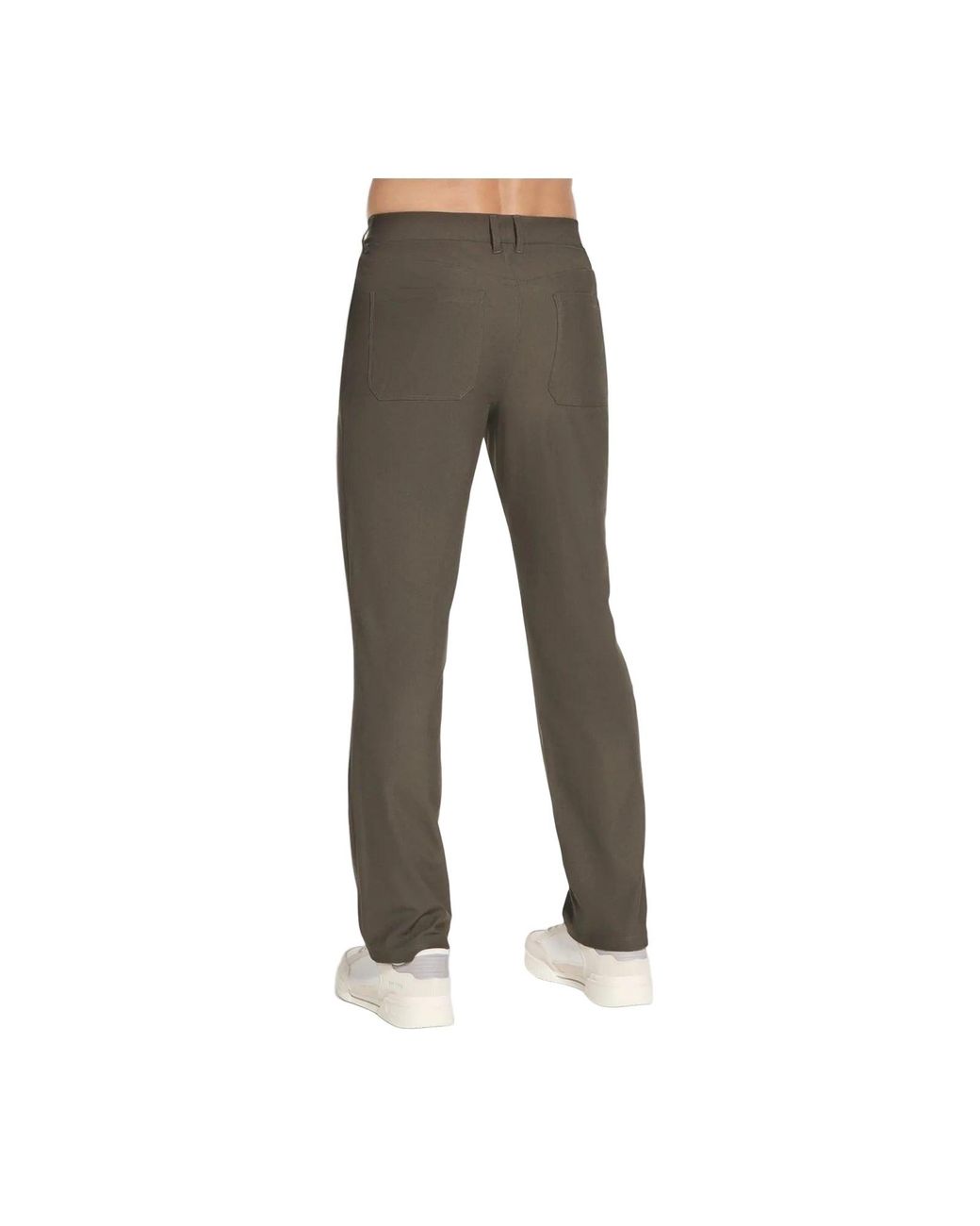 Skechers Gray Premium 5 Pocket Pant Polyester Chino Pants for men