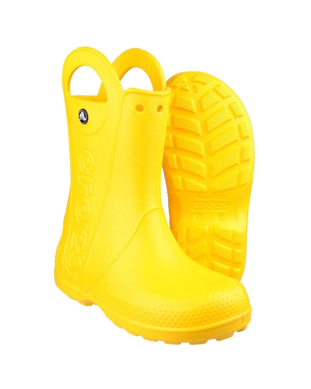 CROCSTM Yellow Handle It Rain Synthetic Wellington Boots