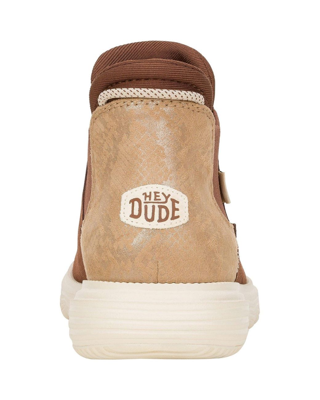HeyDude Brown Branson Novelty Leather /Snake Boots