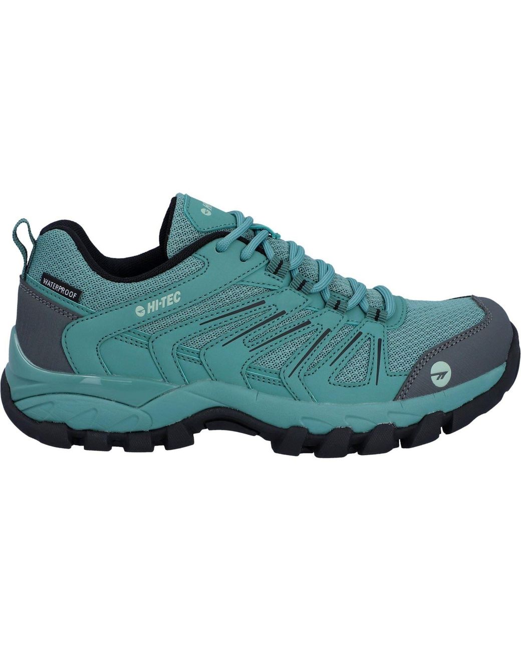 Hi-tec Blue Campana Low Polyurethane Oil/Harbour Hiking Shoes