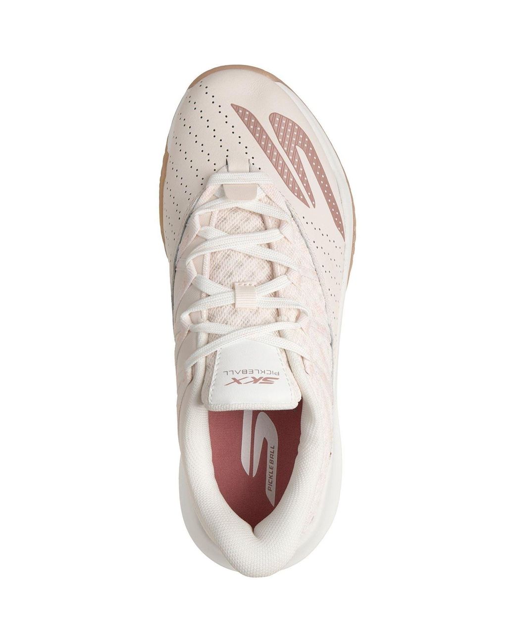 Skechers White Viper Court Rally Leather Light Trainers