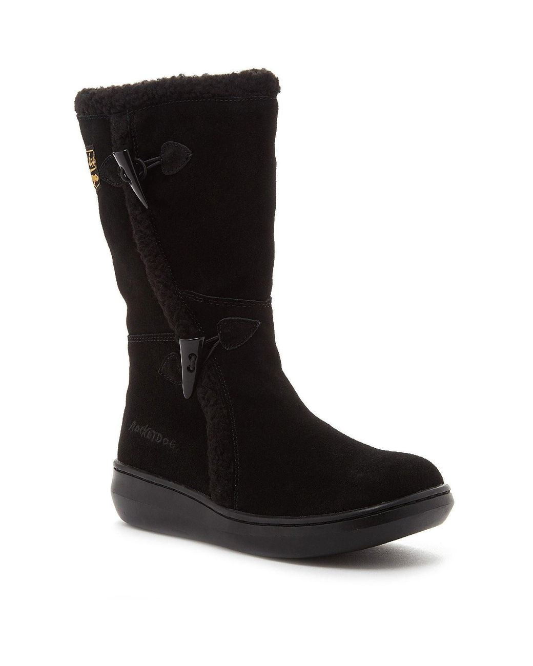 Rocket Dog Black Slope Suede Boots