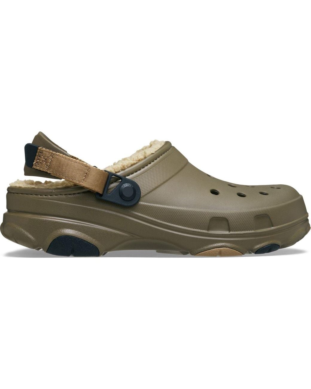CROCSTM Green All Terrain Lined Eva Walnut Clogs for men