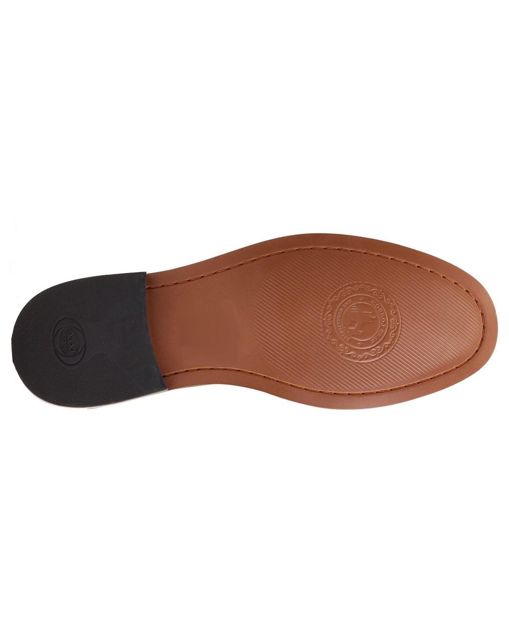 Base London Brown Garfield Leather Burnt Loafers for men