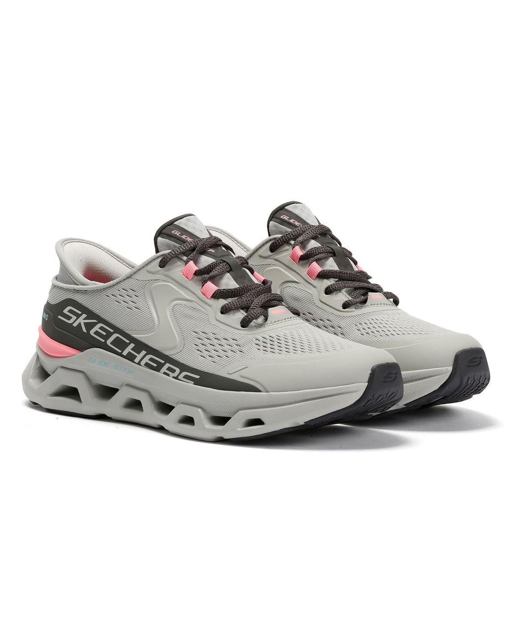 Skechers Gray Slip-Ins Glide Step Altus Mesh Trainers