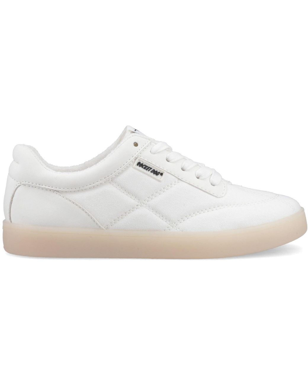 Rocket Dog White Kitty Canvas Pu Cotton Trainers