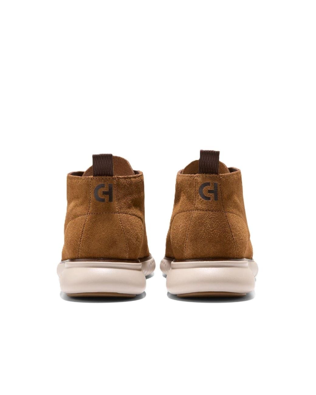 Cole Haan Brown 2.Zerogrand Suede Spiced Chukka Boots for men