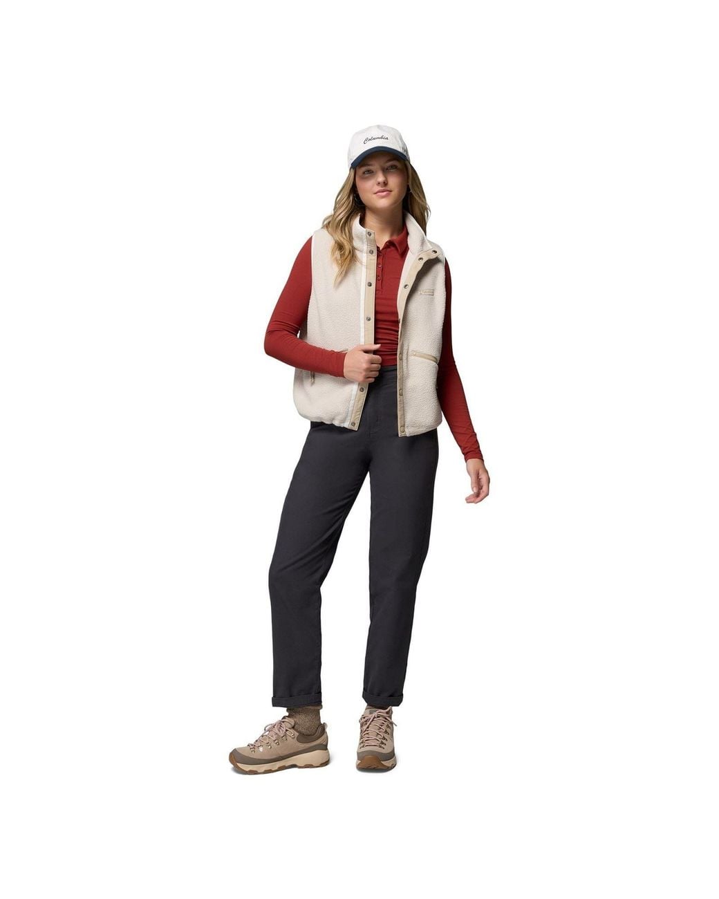 Columbia Red Helvetia Vest Gilets