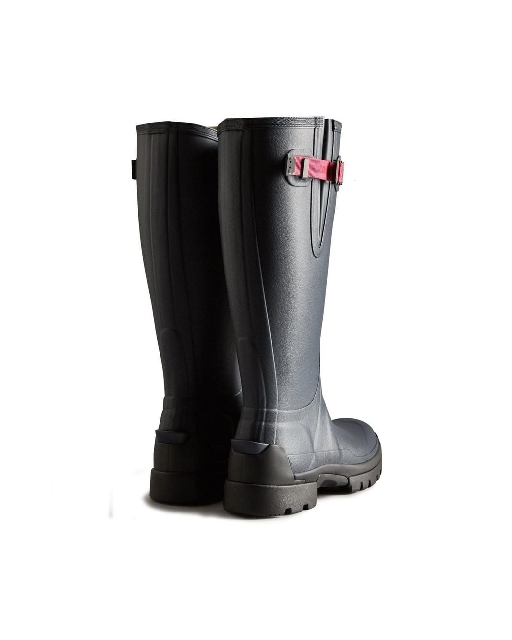 Hunter Black Balmoral Adjustable Neoprene Lined Wellington