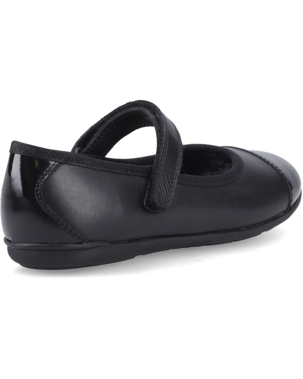 Hush Puppies Black Lottie Ballerina Leather Shoes