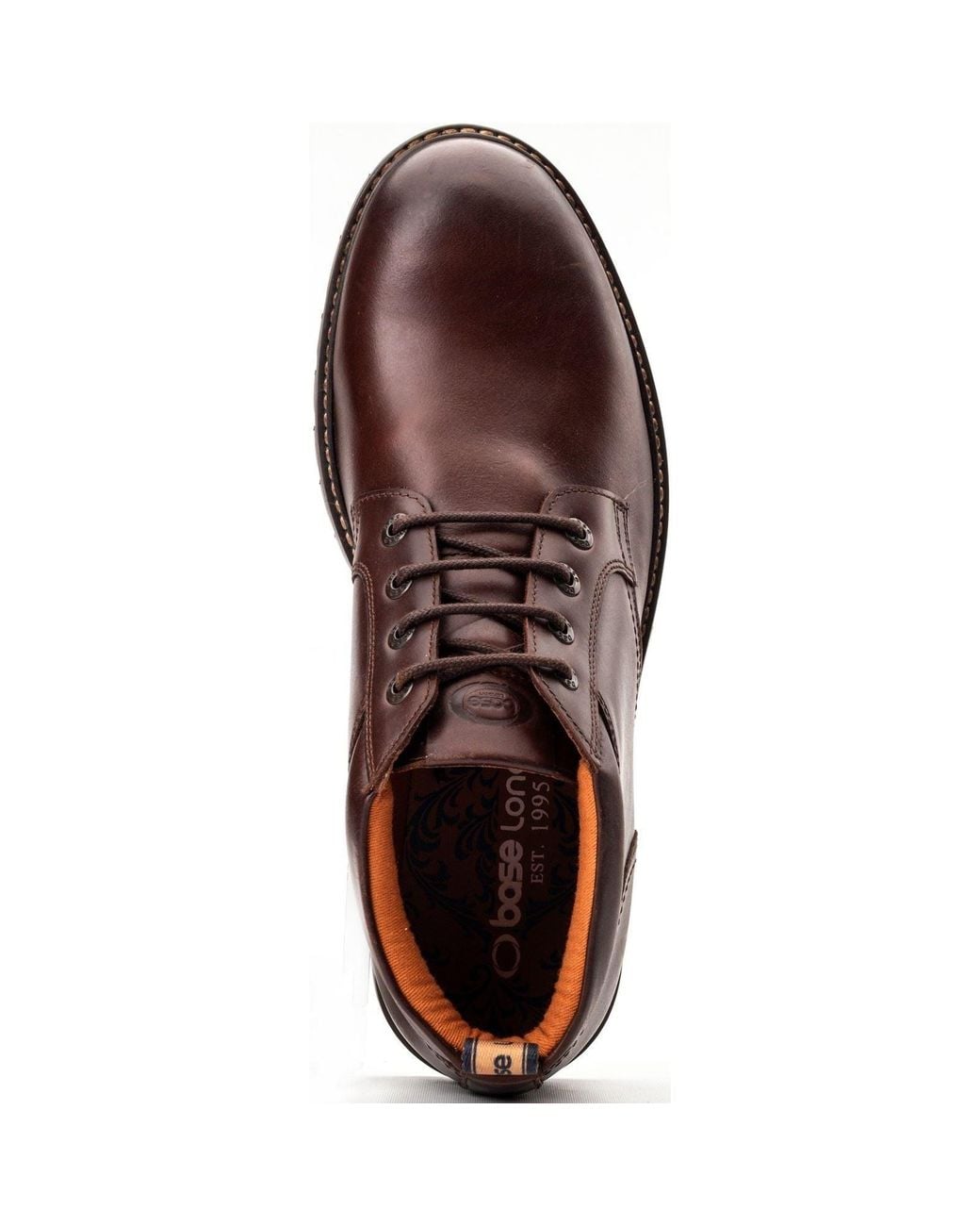 Base London Brown Cobalt Leather Ankle Boots