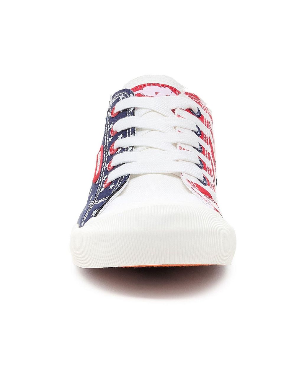 Rocket Dog Blue Jazzin Spangle Cotton Trainers
