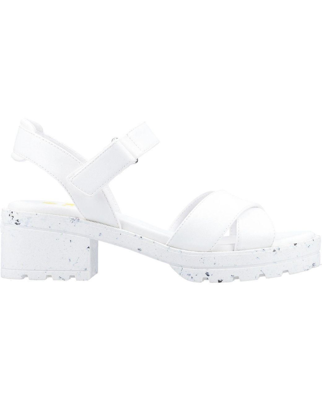 Rocket Dog White Luca Synthetic Heels