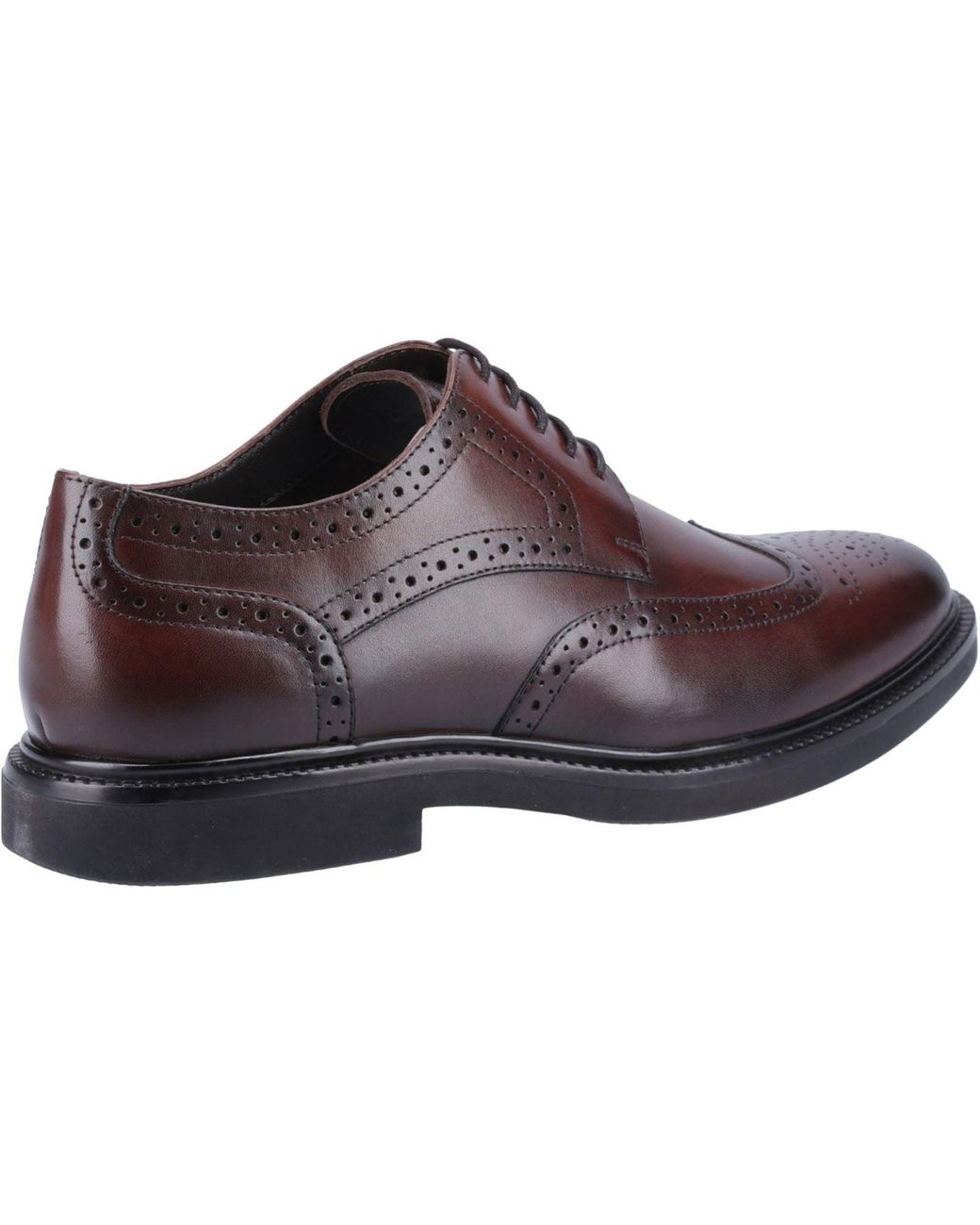 Hush Puppies Brown Kingston Leather Brogues Shoes for men