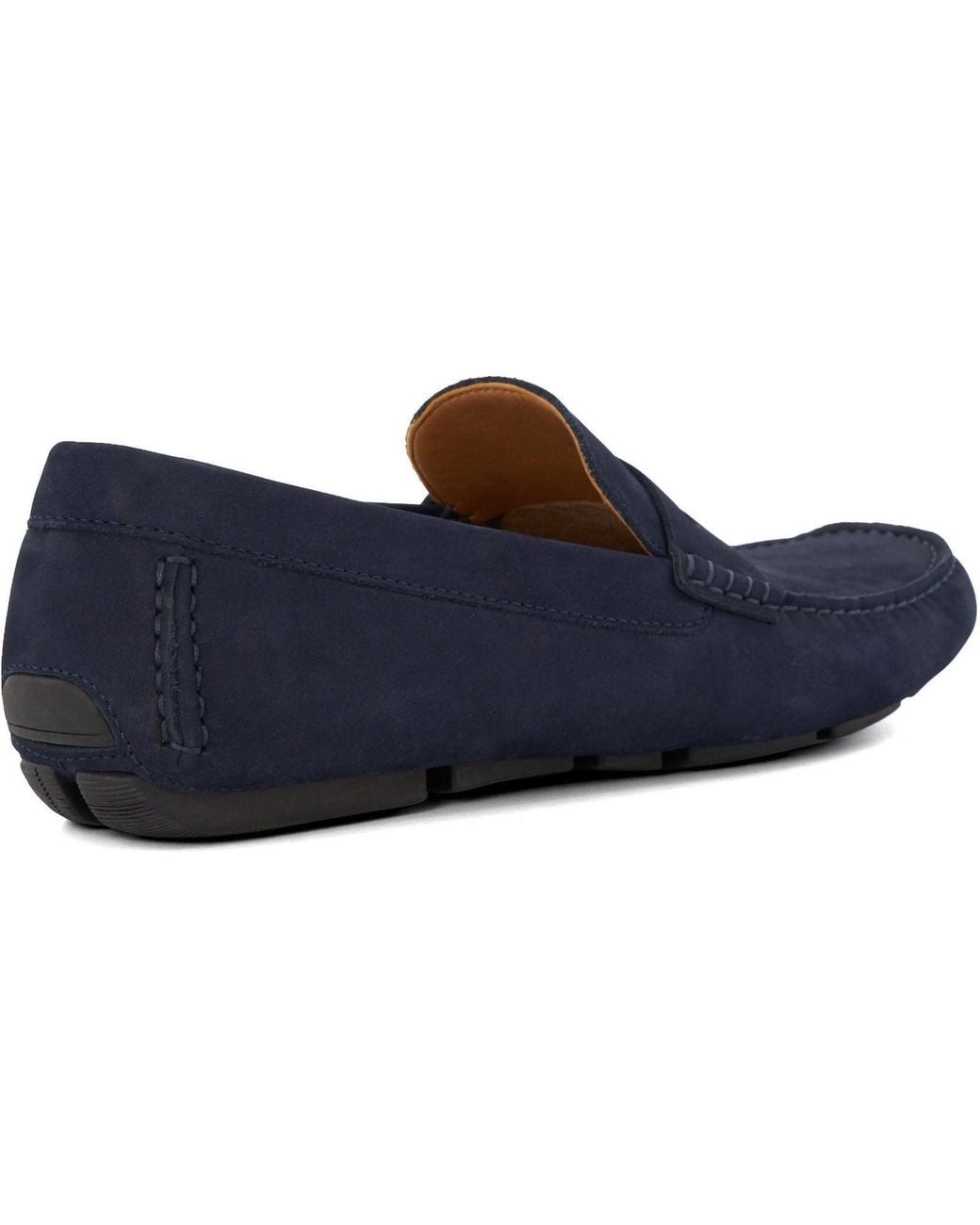 Dune Blue Bradlay Suede Moccasins Shoes for men