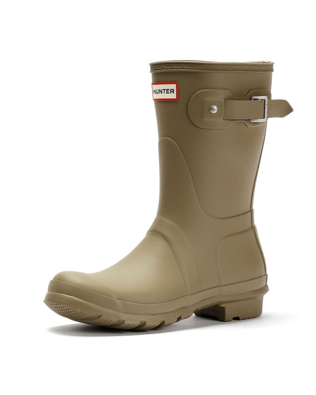 Hunter Gray Original Short Rubber Kettle Wellington Boots