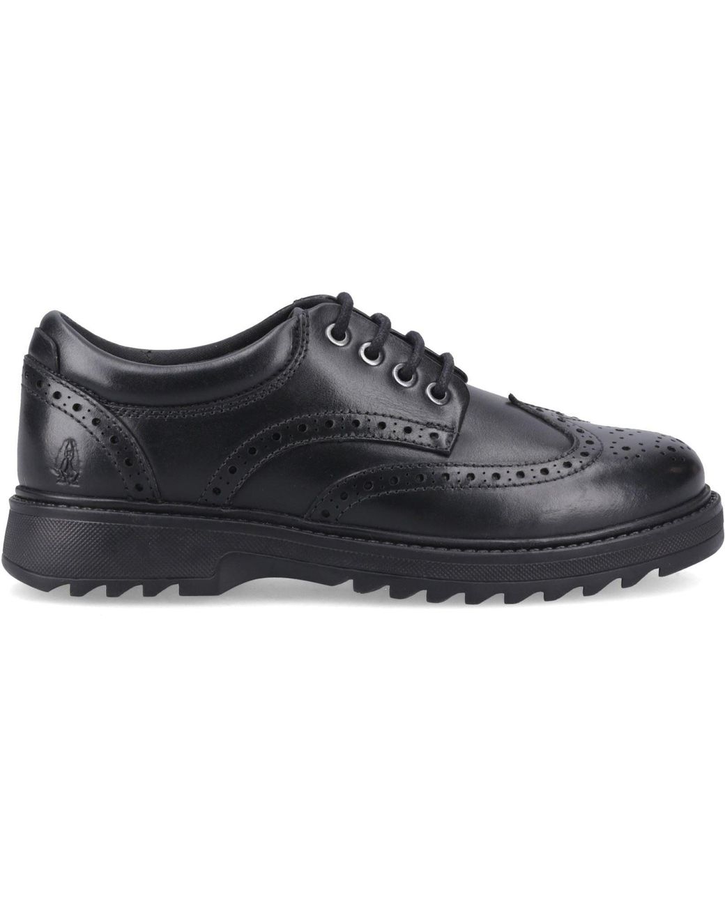 Hush Puppies Black Romeo Snr2 Leather Brogues for men