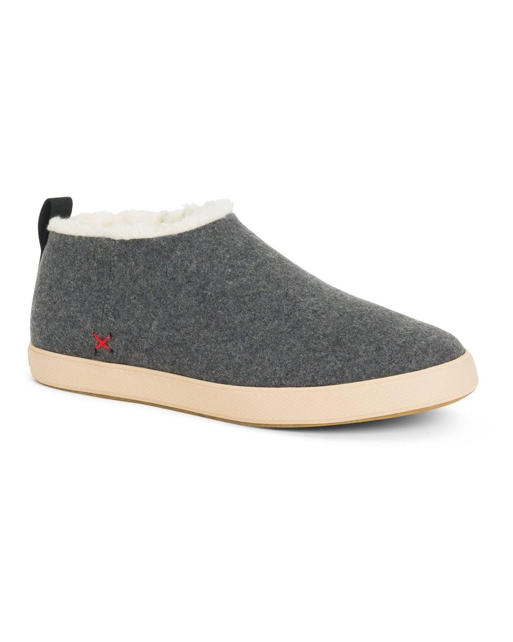XtraTuf Gray Homer Wool Slippers
