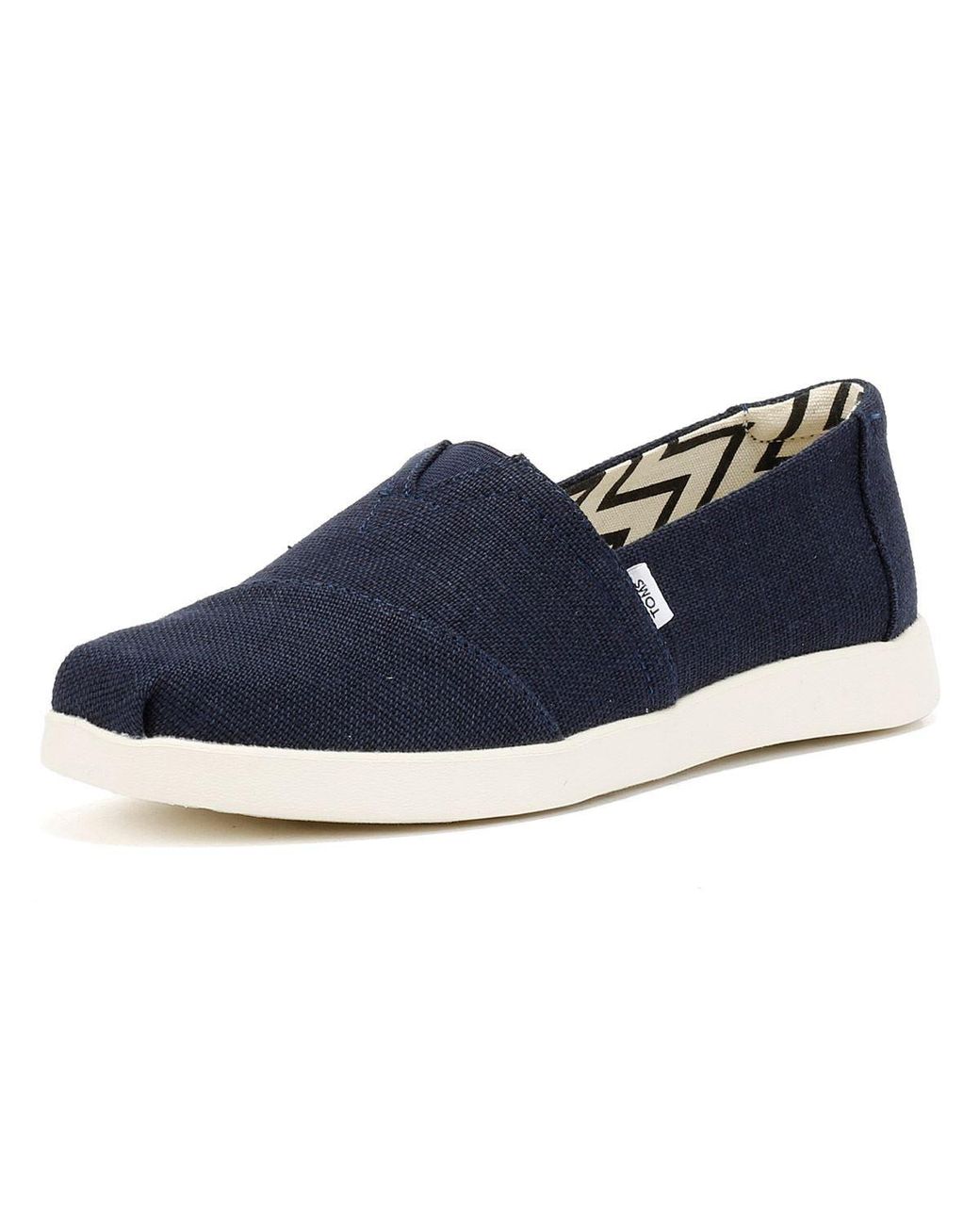 TOMS Blue Alpargata Plus Heritage Canvas Espadrilles