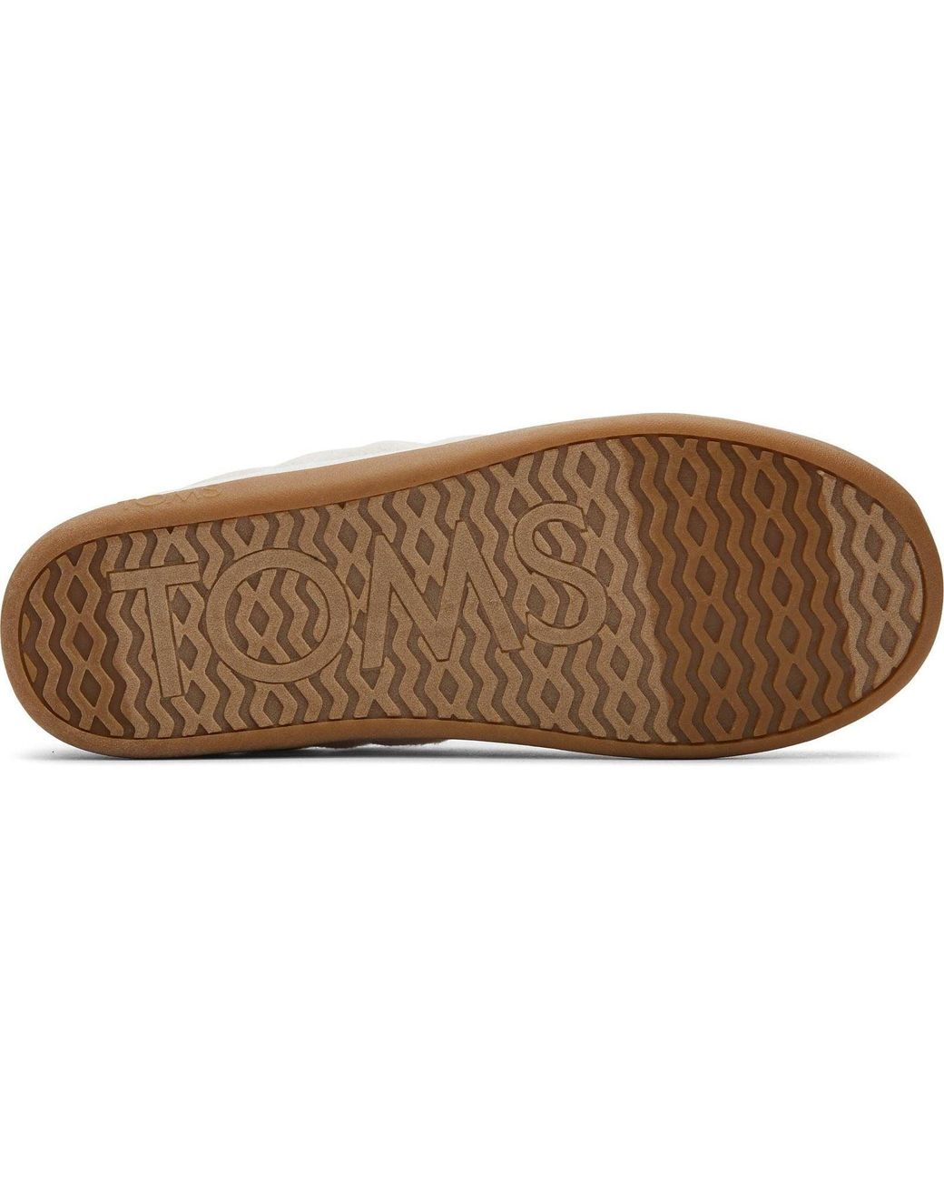 TOMS White Ezra Polyester Light Sand Slippers
