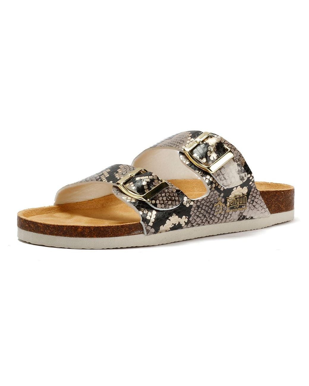 Original Penguin Metallic Port 2 Snake Sandals