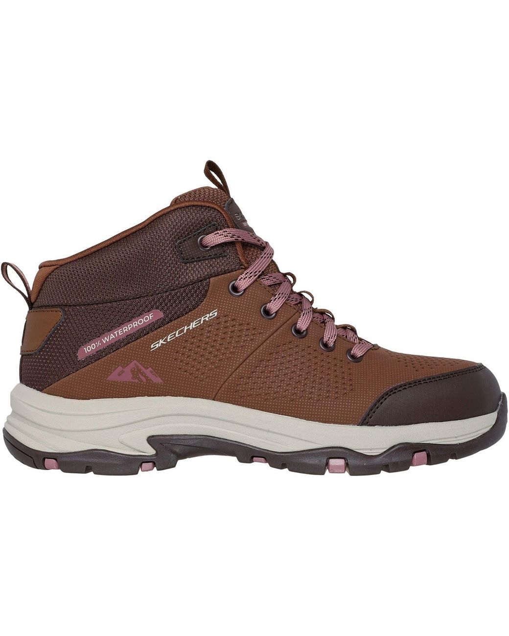 Skechers Brown Trego Trail Destination Polyurethane /Multi Hiking Boots
