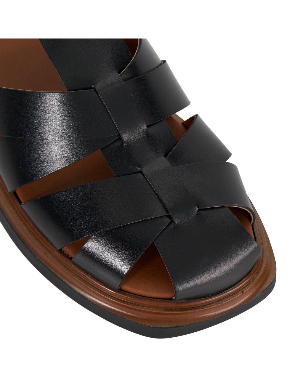 Dune Brown Lisherman Sandals