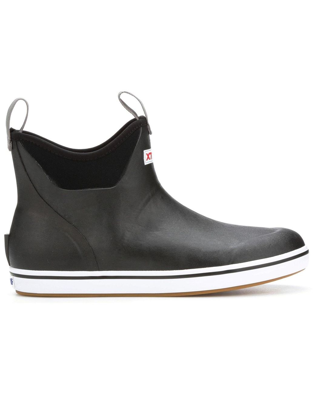 XtraTuf Black Ankle Deck Rubber Wellington Boots