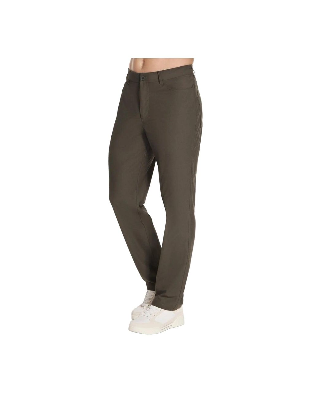 Skechers Gray Premium 5 Pocket Pant Polyester Chino Pants for men