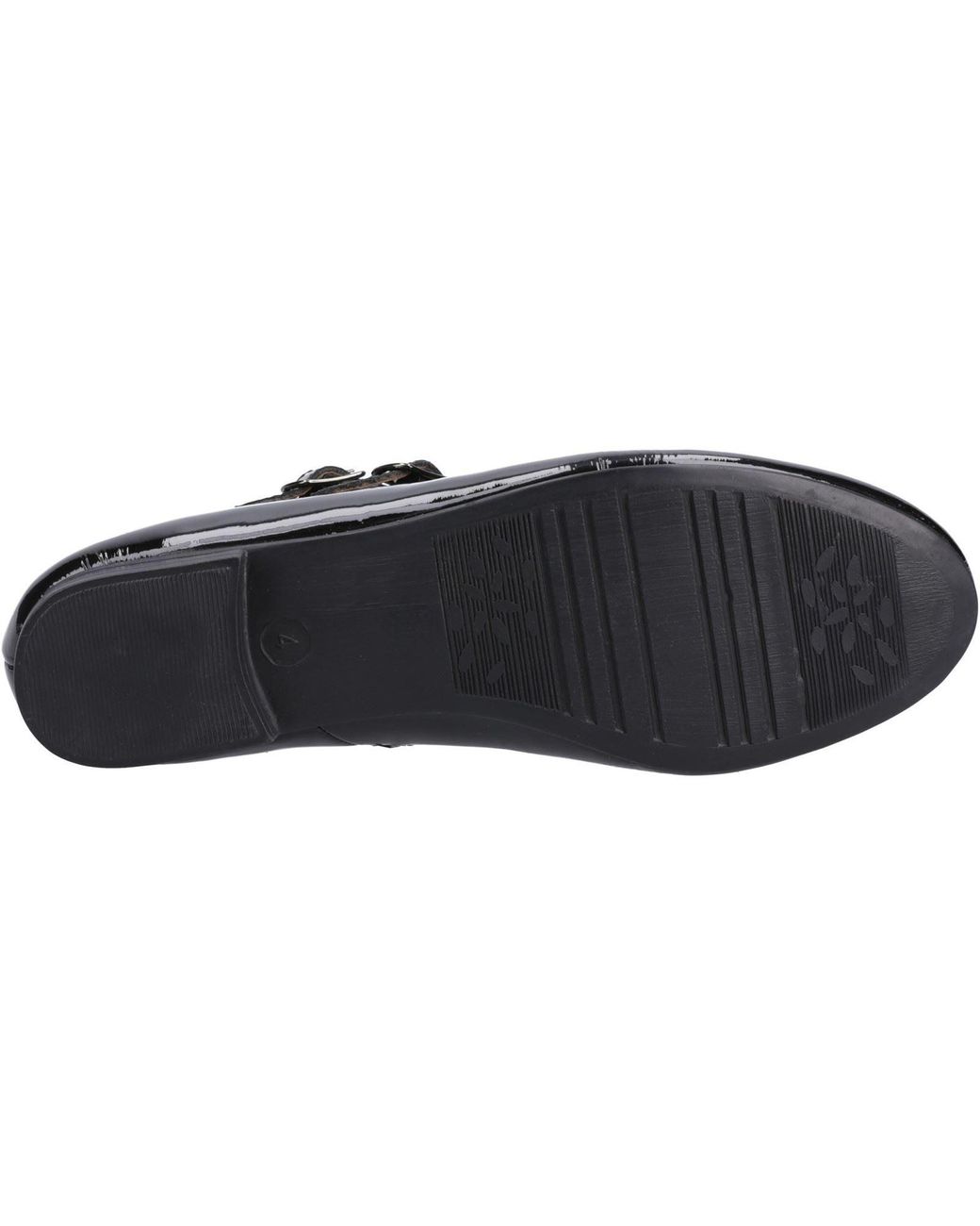 Hush Puppies Black Nancy Mary Jane Leather Flats