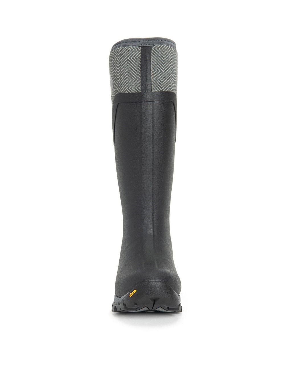 Muck Boot Gray Arctic Ice Tall Rubber Geometric Wellington Boots