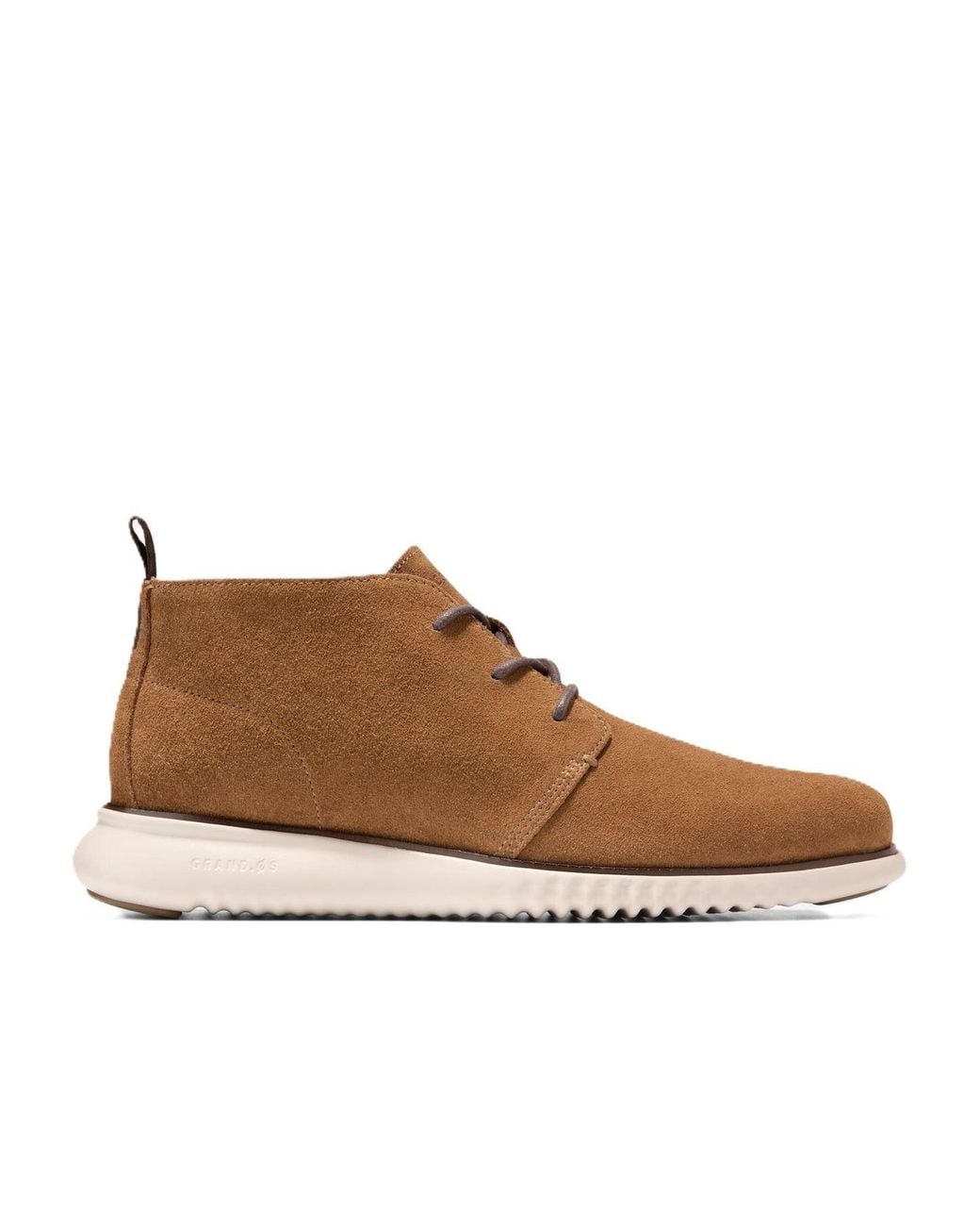 Cole Haan Brown 2.Zerogrand Suede Spiced Chukka Boots for men