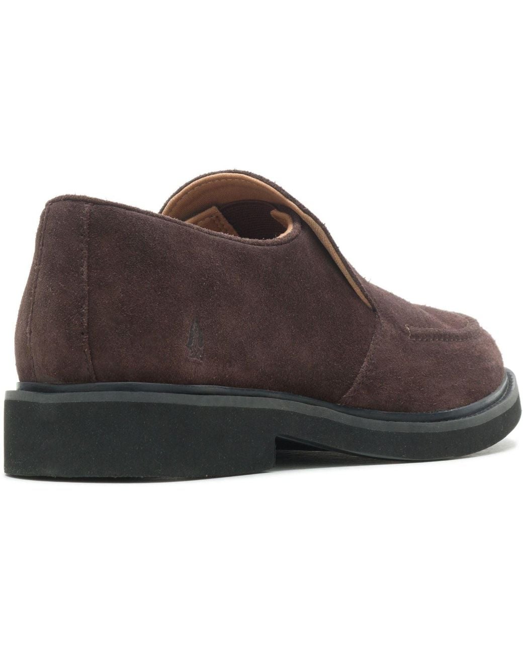 Hush Puppies Brown Earl Slip On Suede Loafers for men