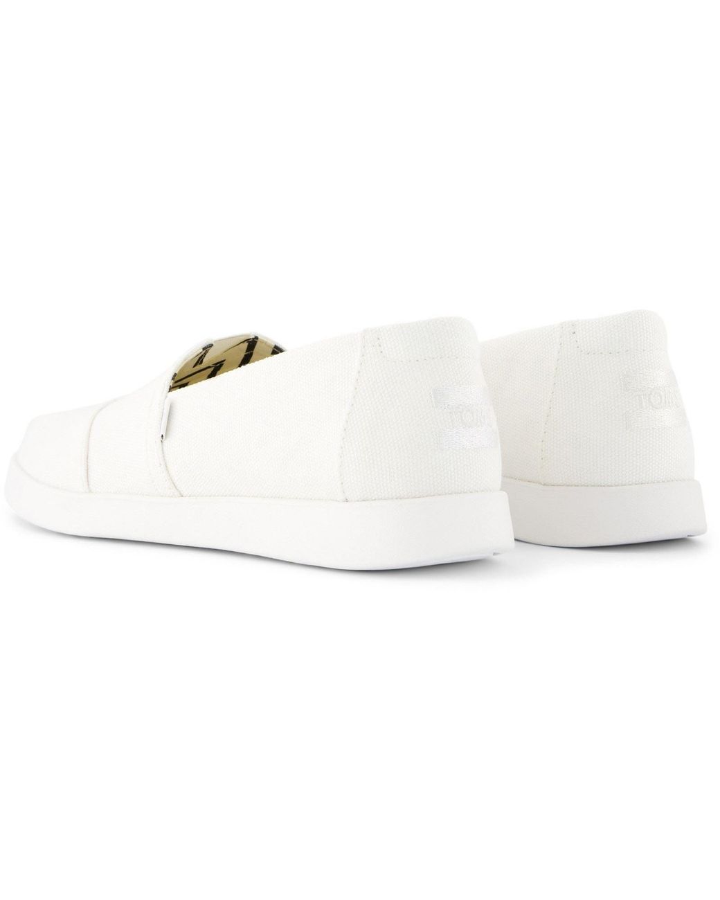 TOMS White Alpargata Plus 100% Cotton Espadrilles