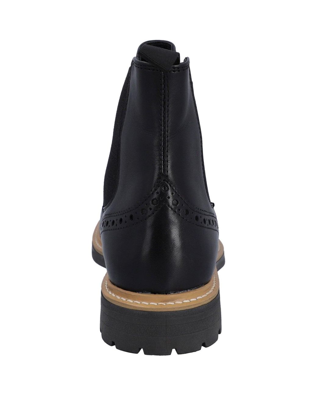 Hunter Black Cawdor Brogue Dealer Boots for men