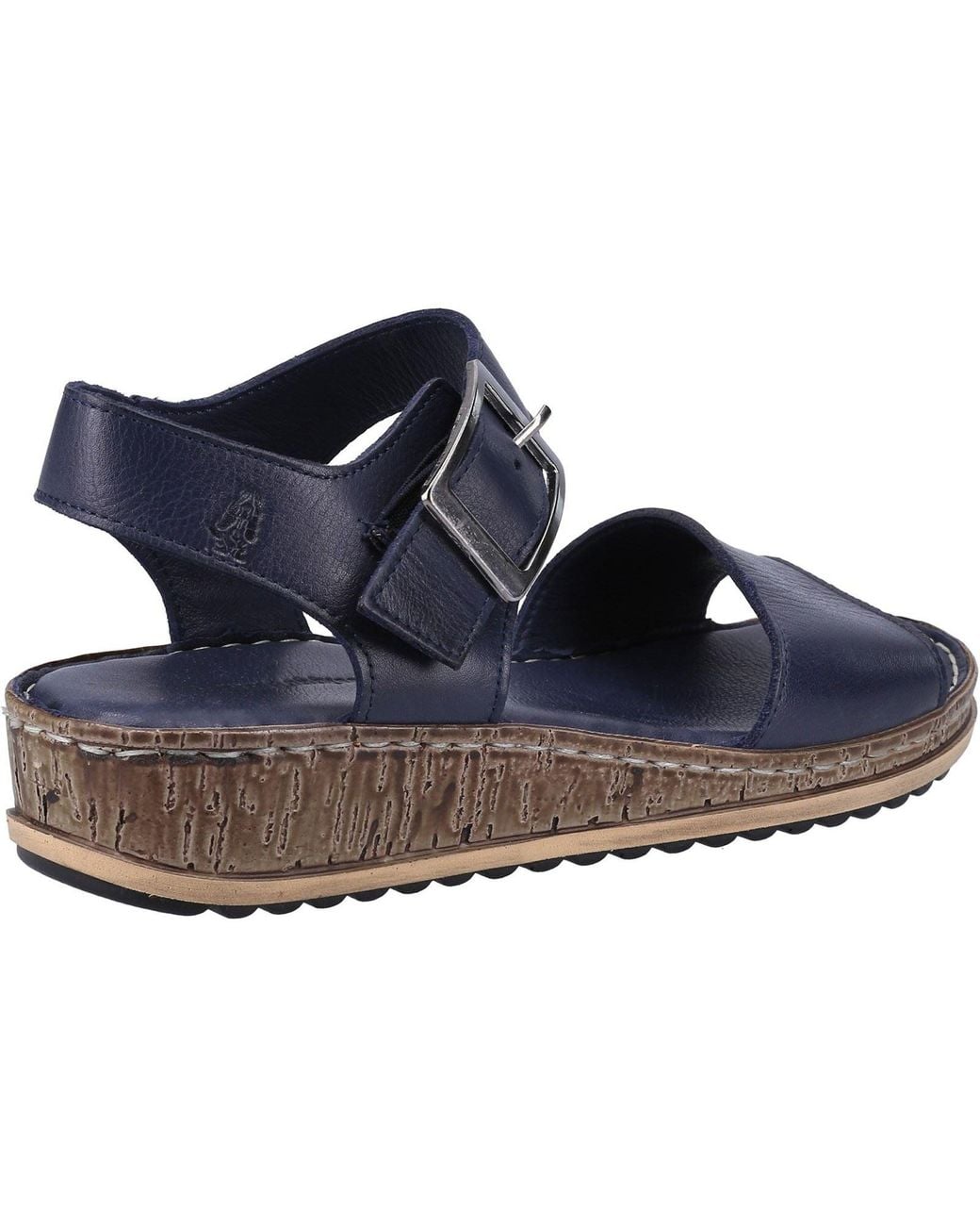 Hush Puppies Blue Ellie Leather Sandals