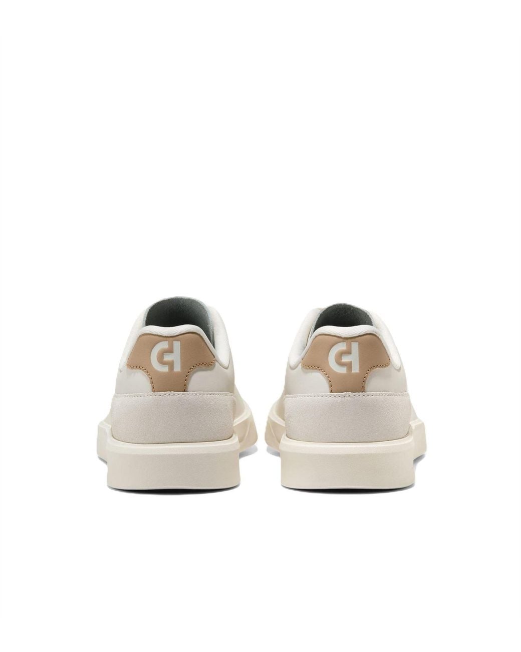 Cole Haan White Grand Crosscourt Packaway Leather Ivory Trainers for men
