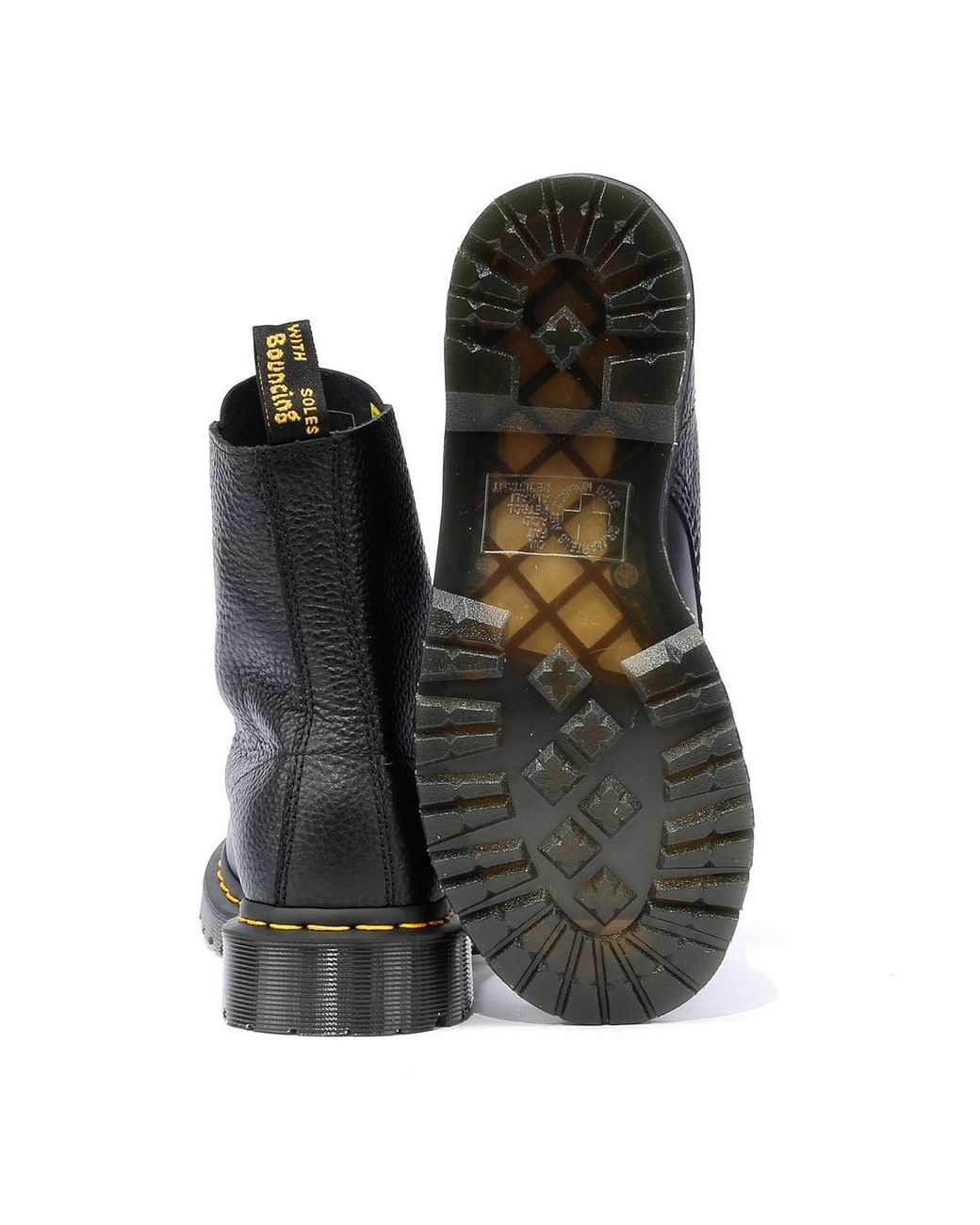 Dr. Martens 1460 Pascal Front Zip Leather Boots in Black | Lyst UK