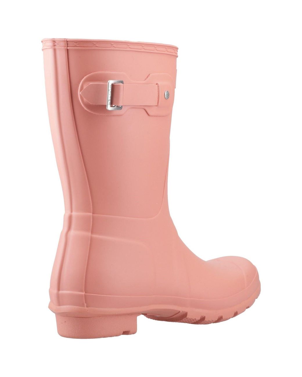 Hunter Pink Original Short Boot Rubber Terracotta Wellington Boots