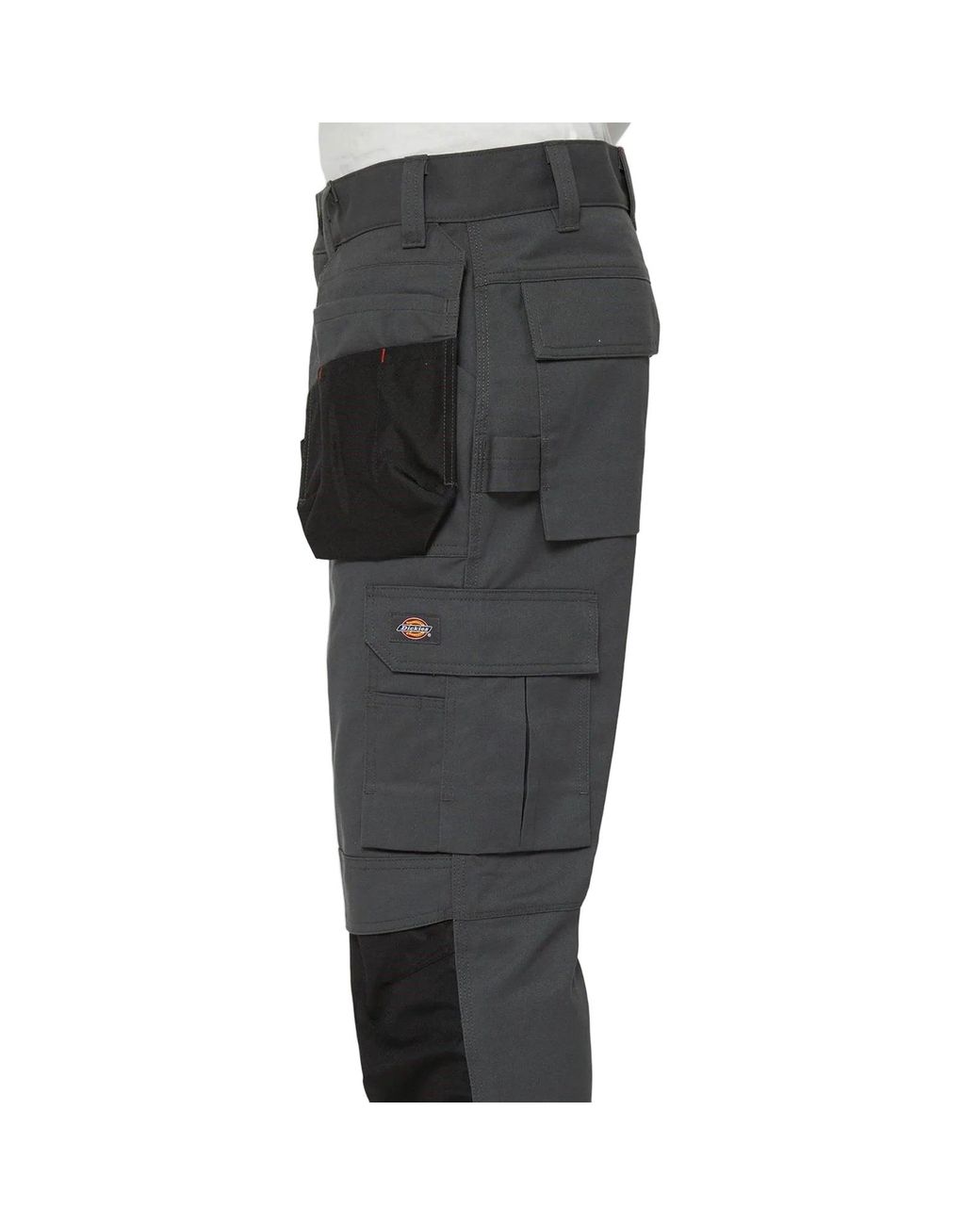 Dickies Gray Multi Pocket Utility Synthetic Work Trousers for men