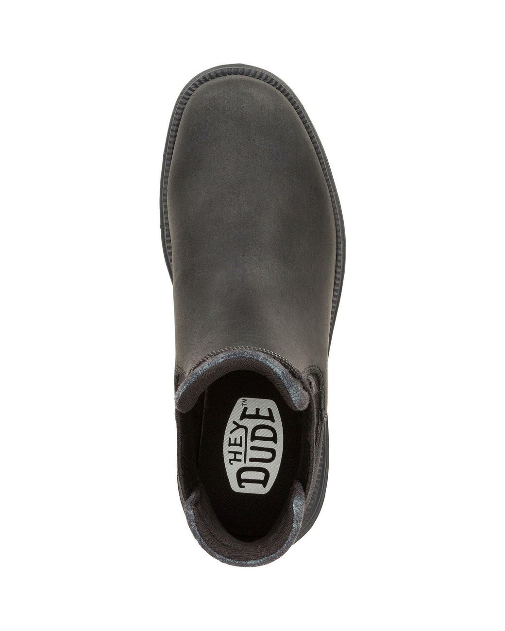 HeyDude Black Branson Classic Synthetic Boots for men