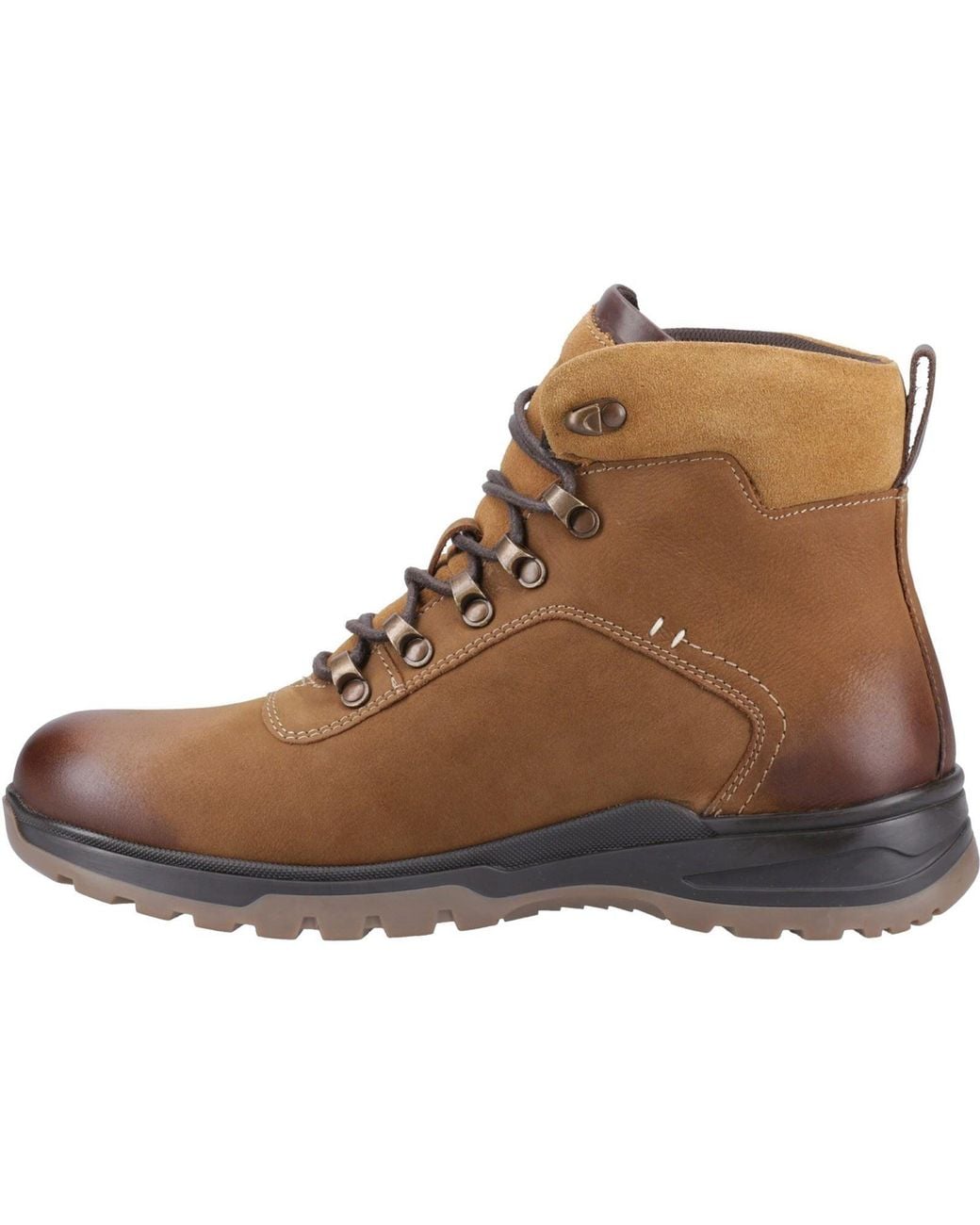 Hush Puppies Brown Paul Leather Boots for men
