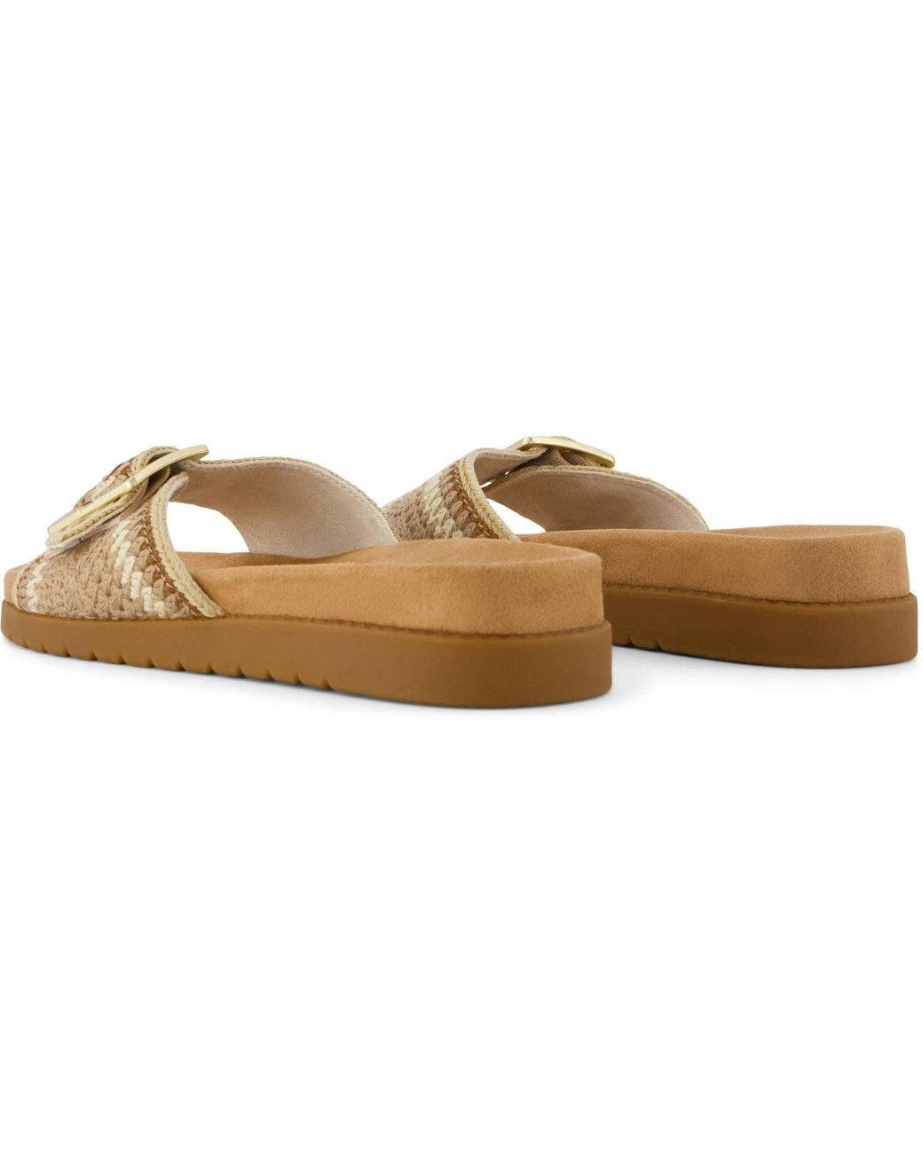 TOMS Natural Marin Slide Textile Almond Multi Sandals