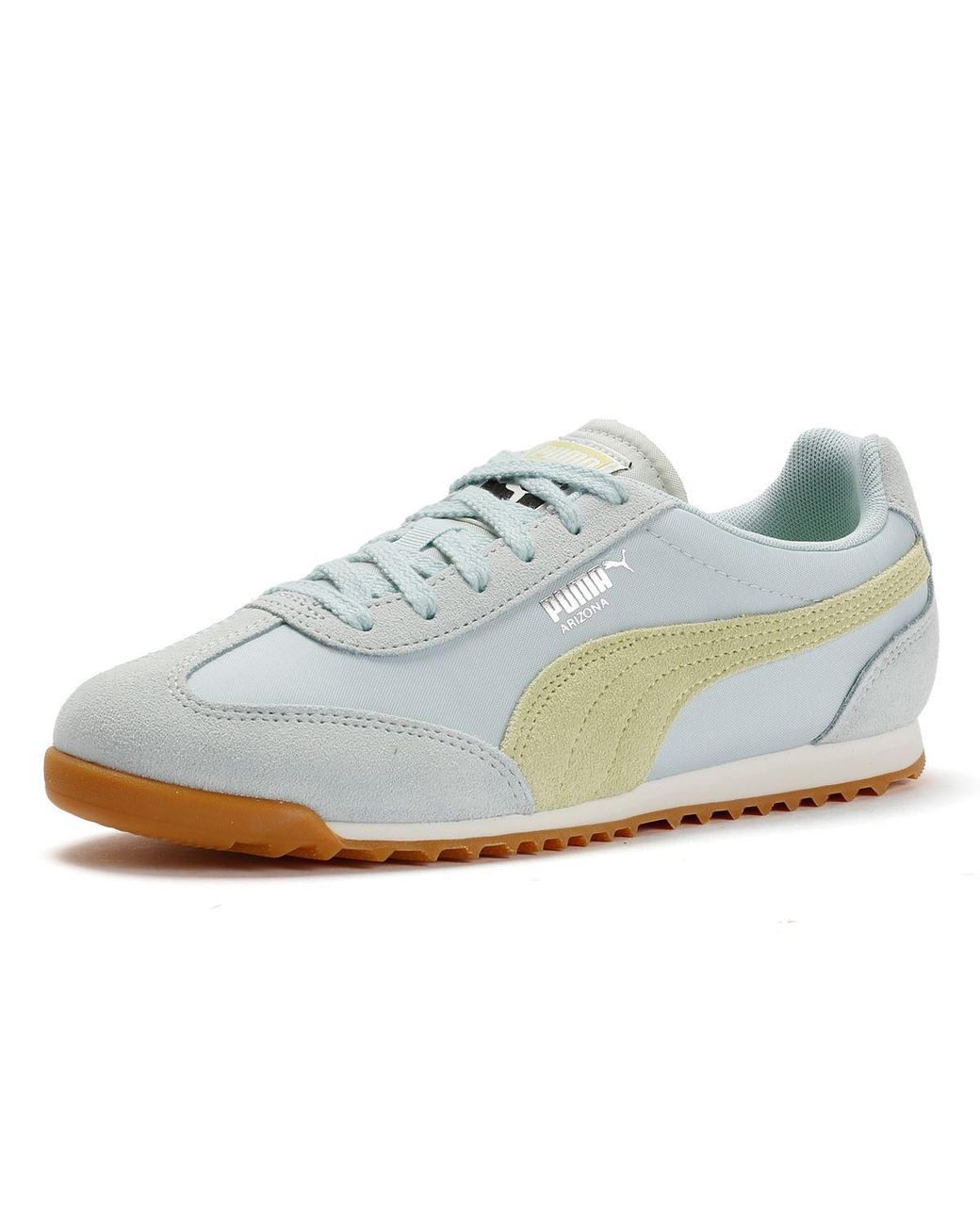 PUMA White Arizona Nylon Trainers