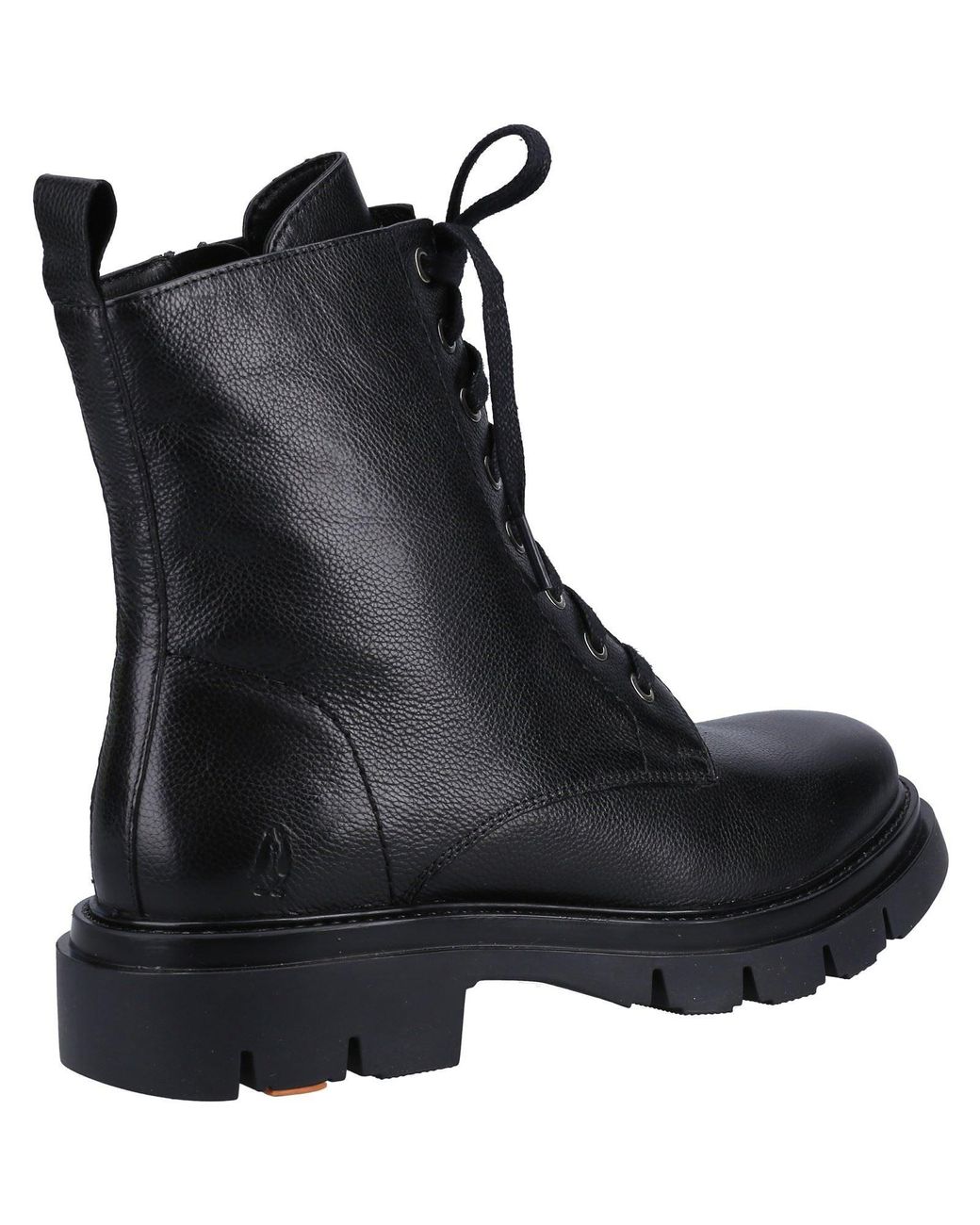 Hush Puppies Black Rhea Leather Boots