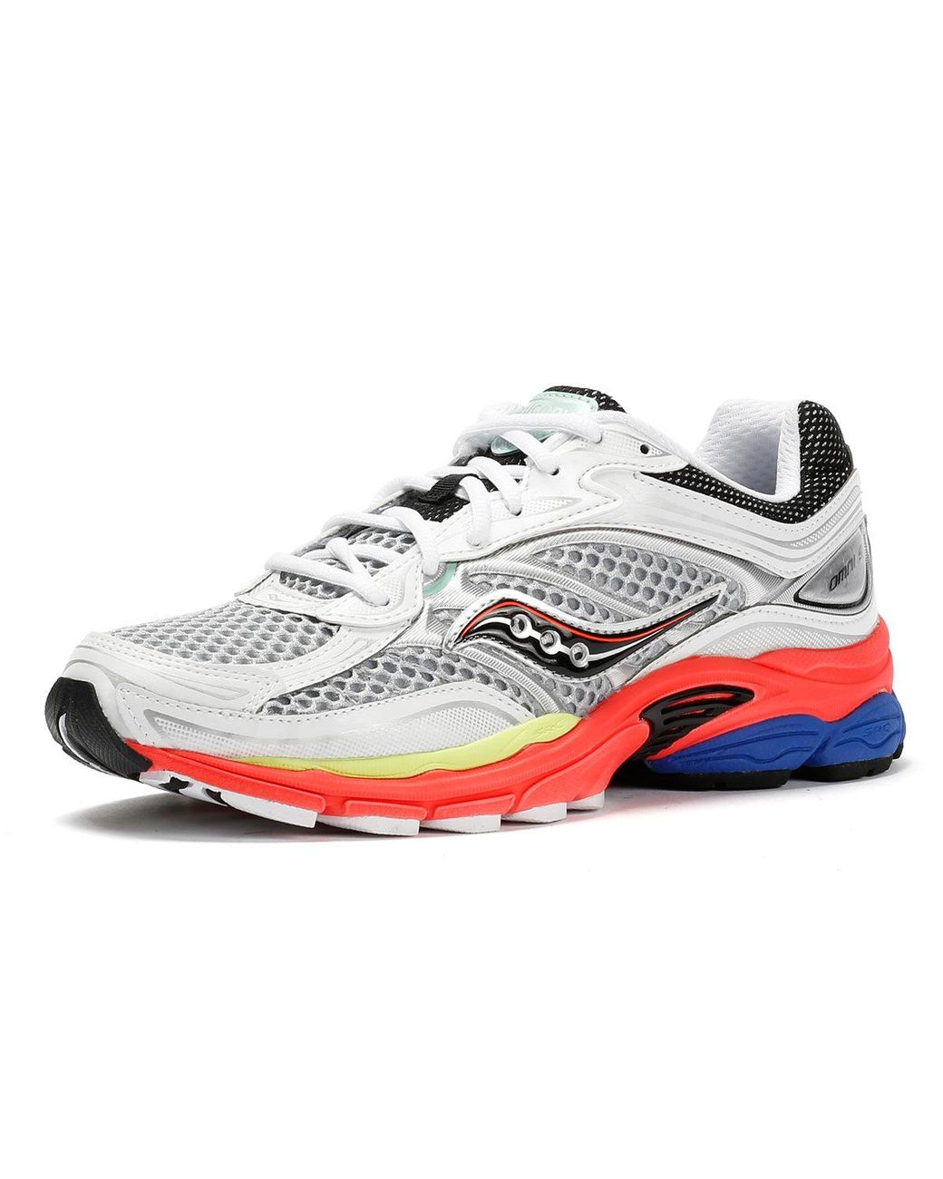 Saucony White Progrid Omni 9 Vizired/Multi Trainers for men