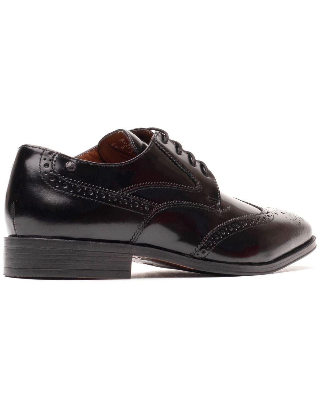Hibase Shoes Base London Steeple Leather Hi Shine Brogues Shoes in Black for Men ...