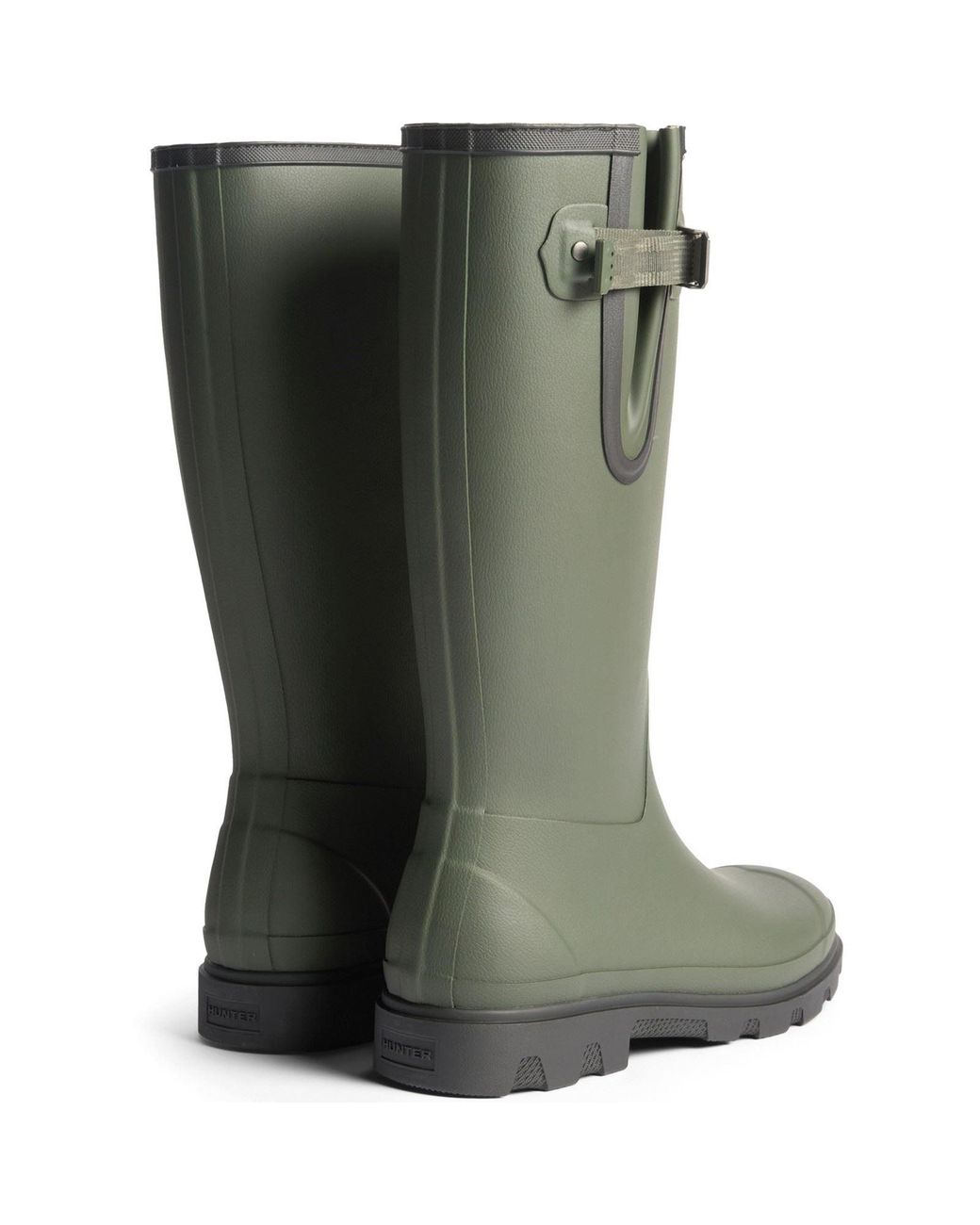 Hunter Green Field Downpour Boot Rubber Dark/ Wellington Boots